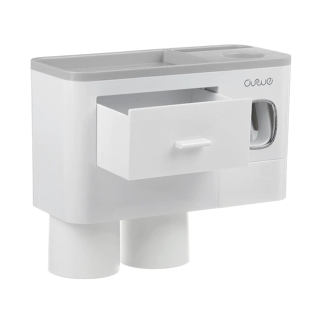 Toothbrush Holder Set with Toothpaste Dispenser